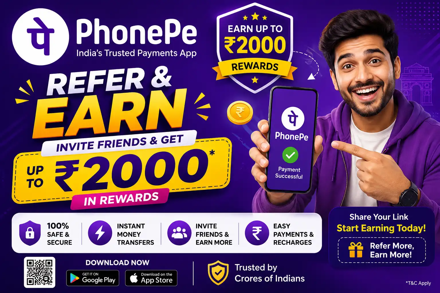 PhonePe Refer & Earn ₹2000: Invite Friends and Get Rewards