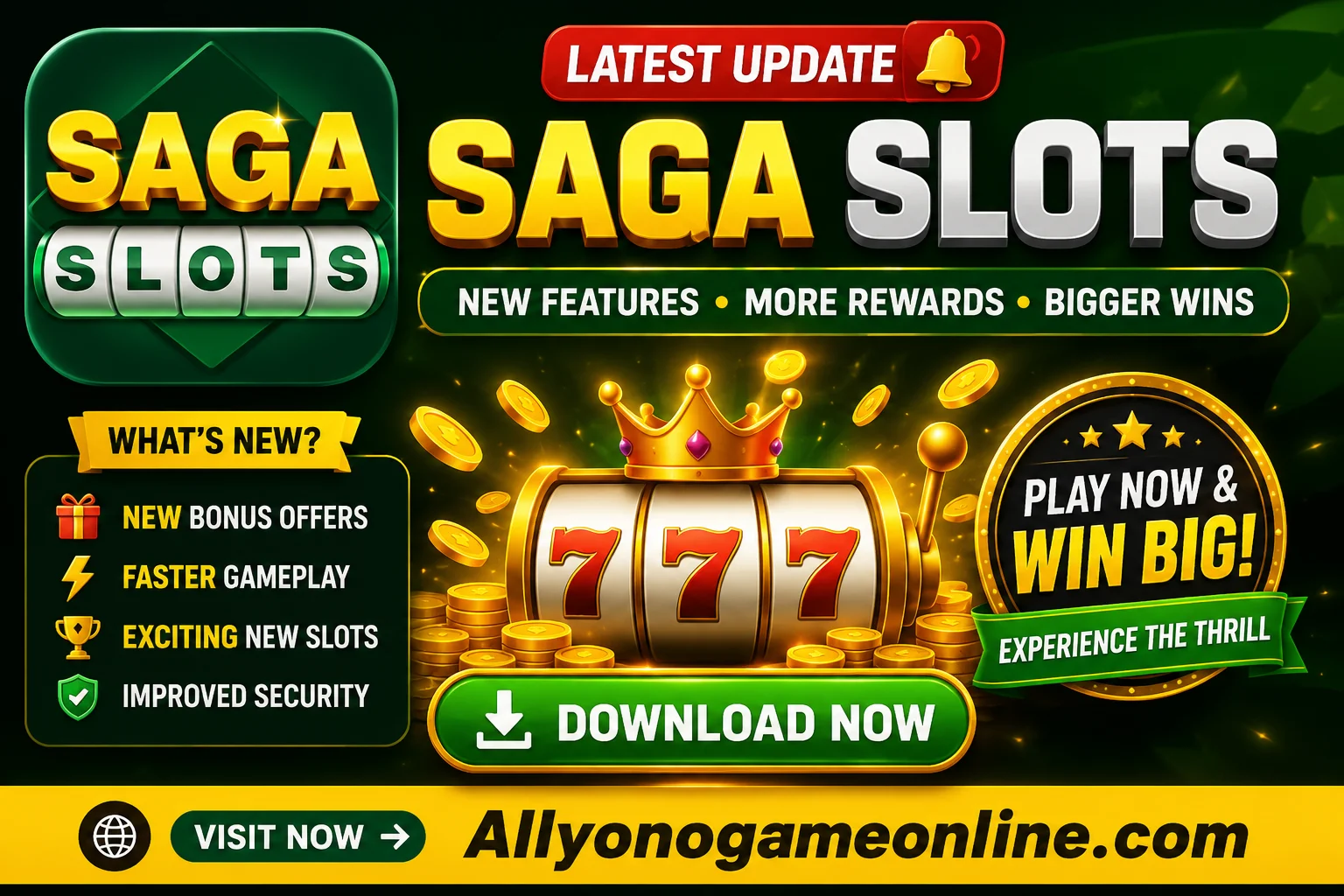 Saga Slots APK Download 2026 – Latest Version, Bonus & Login Guide