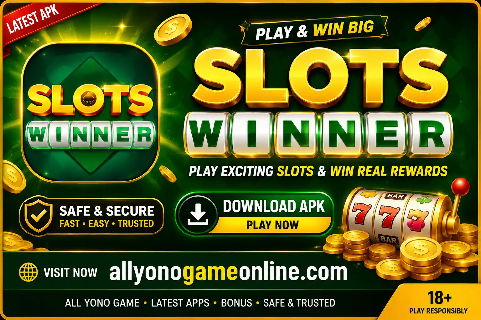 Slots Winner APK Download 2026: Get Started with a ₹100 Sign-up Bonus